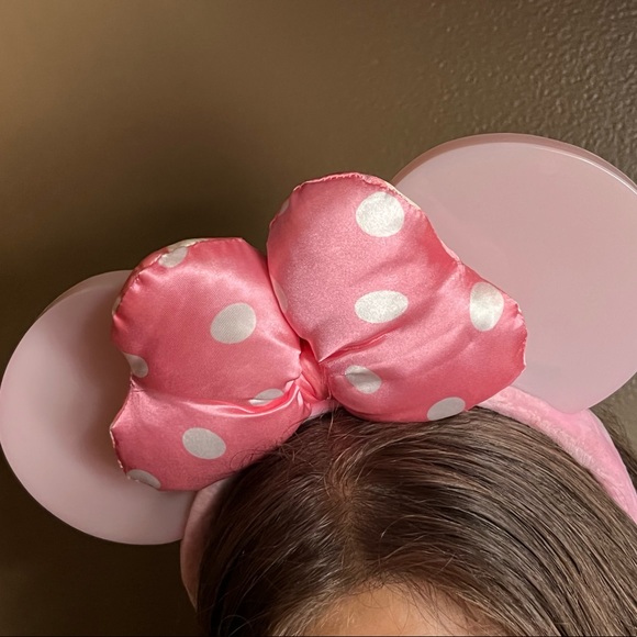 Disney Parks Light Up Pink Bow Minnie Mouse Ears - Picture 3 of 3